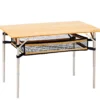 CAMPZ Bamboe Tafel 100x65x65cm Met Opbergnet, Bruin