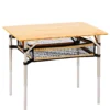 CAMPZ Bamboe Tafel 80x60x65cm Met Opbergnet, Bruin