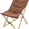 CAMPZ Vouwstoelset Van Beukenhout Met Deksel, Bruin