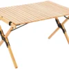 CAMPZ Beukenhouten Uitrolbare Tafel 90x60x53cm, Bruin