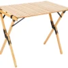 CAMPZ Beukenhouten Uitrolbare Tafel 90x60x70cm, Bruin