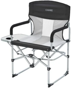 CAMPZ Compacte Directeursstoel, Zwart/grijs