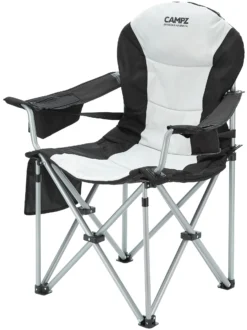 CAMPZ Deluxe Armstoel, Grijs/zwart