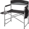 CAMPZ Vouwstoel Met Bijzettafel, Zwart/grijs