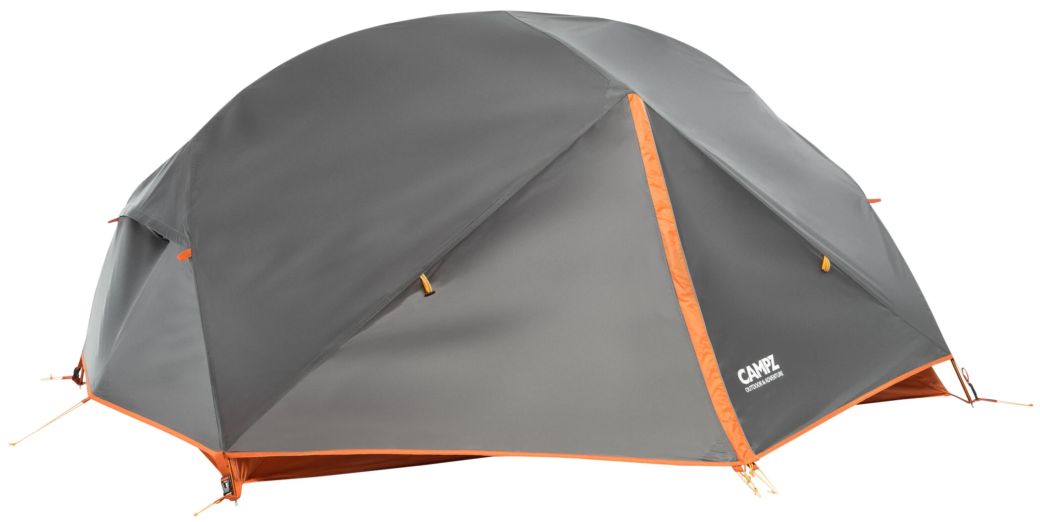 CAMPZ Lacanau 2P Tent, Grijs/oranje 1 CAMPZ Lacanau 2P Tent, Grijs/oranje