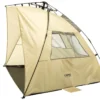 CAMPZ OT UV 50+ Zonnescherm Trapezium, Beige/grijs