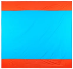 CAMPZ Picknick Deken 210x200cm, Turquoise/oranje