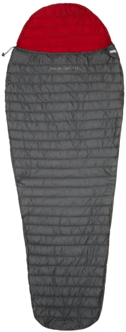 CAMPZ Trekker Light 117 Down Slaapzak, Grijs/rood
