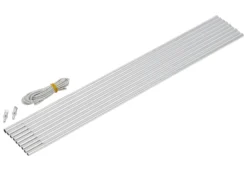 CAMPZ Aluminium Boogstokken Set 9,5mm X 4,65m, Zilver/grijs