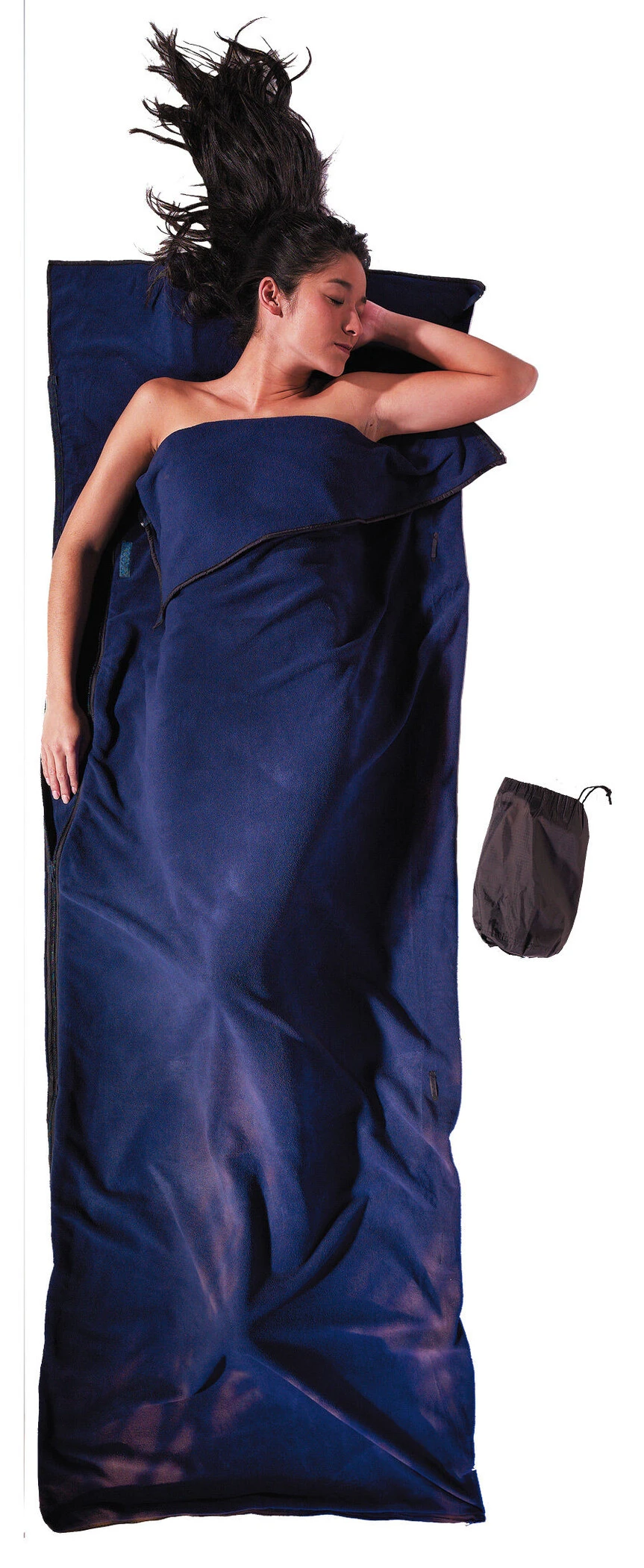 Cocoon Deken/Slaapzak Microfleece, Blauw 1 Cocoon Deken/Slaapzak Microfleece, Blauw