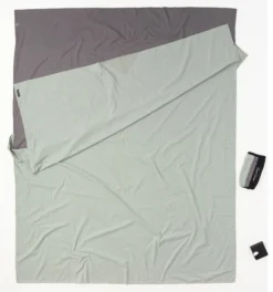 Cocoon TravelSheet Slaapzak Inlet Dubbele Maat Katoen, Grijs