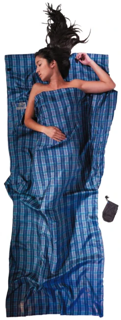 Cocoon TravelSheet Zijde, Blauw