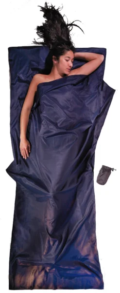 Cocoon TravelSheet Zijde Katoen, Blauw