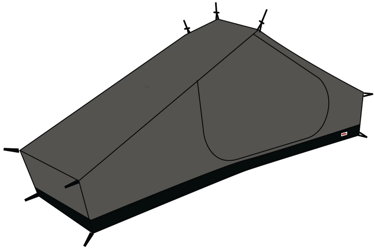 Fjällräven Fjällräven Lite 1 Mesh Binnentent, Zwart 1 Fjällräven Fjällräven Lite 1 Mesh Binnentent, Zwart