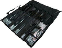 High Peak Fibreglass Repair Kit, Zwart