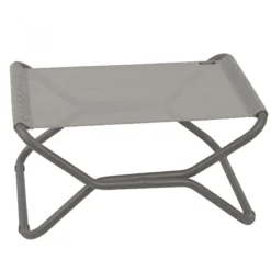 Lafuma Mobilier Next Voetenbankje Met Cannage Phifertex, Grijs