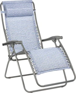Lafuma Mobilier RSX Relax Stoel Polykatoen, Blauw/wit