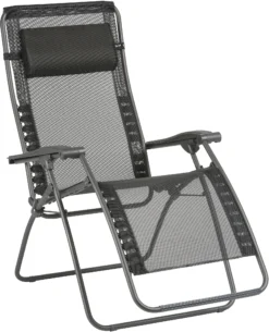 Lafuma Mobilier RSXA Clip Relax Stoel Batyline, Zwart