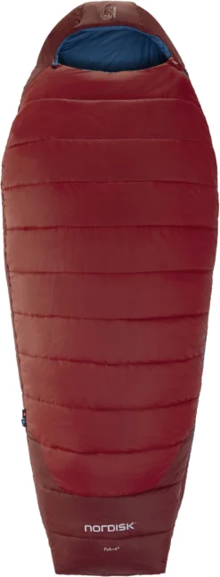 Nordisk Puk +4 Egg Slaapzak L, Rood/blauw