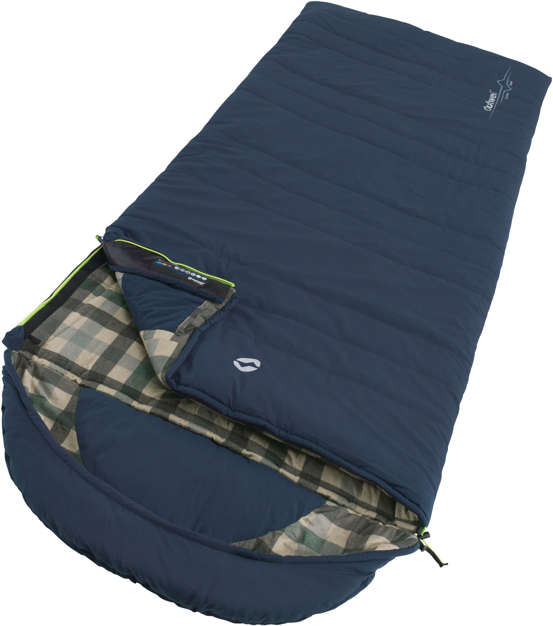 Outwell Camper Lux Sleeping Bag, Blauw 1 Outwell Camper Lux Sleeping Bag, Blauw
