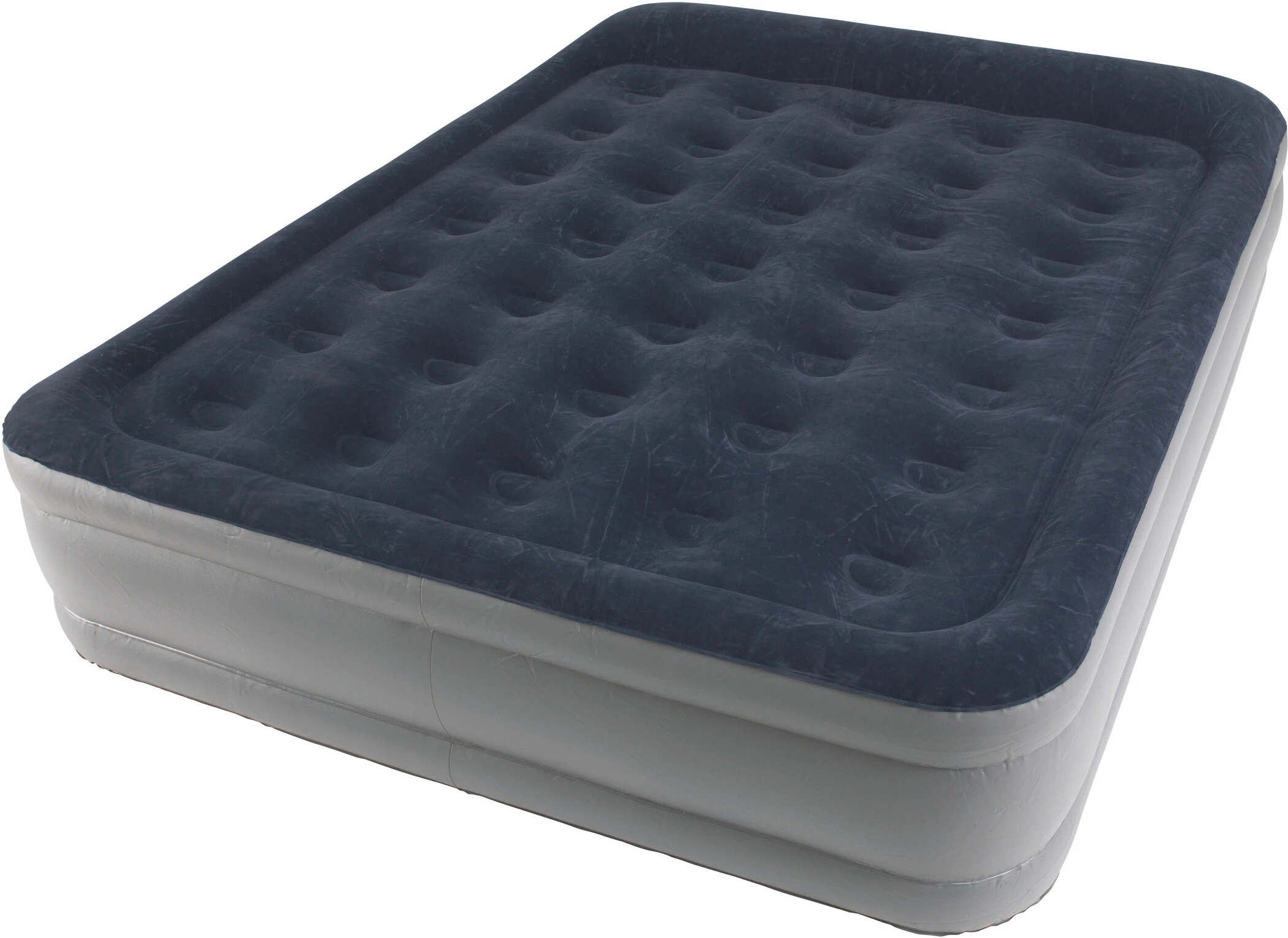 Outwell Superior Air Bed Double With Built-In-Pump - UK, Blauw/grijs 1 Outwell Superior Air Bed Double With Built-In-Pump - UK, Blauw/grijs