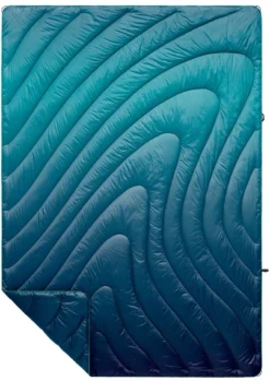 Rumpl Original Puffy Printed Deken 1 Persoon, Turquoise
