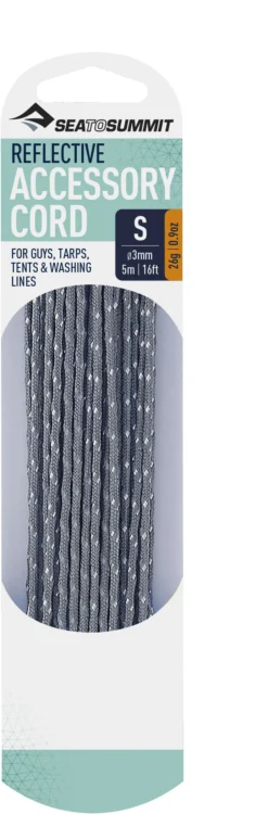 Sea To Summit Reflective Accessoire Koord 3mm/5m, Grijs