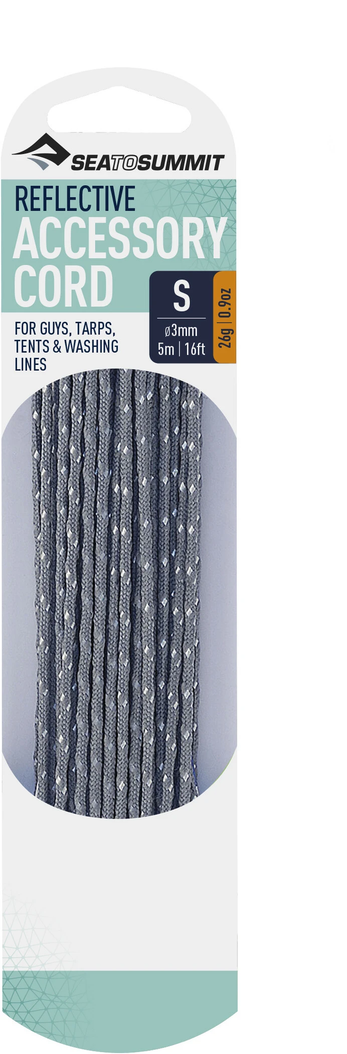 Sea To Summit Reflective Accessoire Koord 3mm/5m, Grijs 1 Sea To Summit Reflective Accessoire Koord 3mm/5m, Grijs