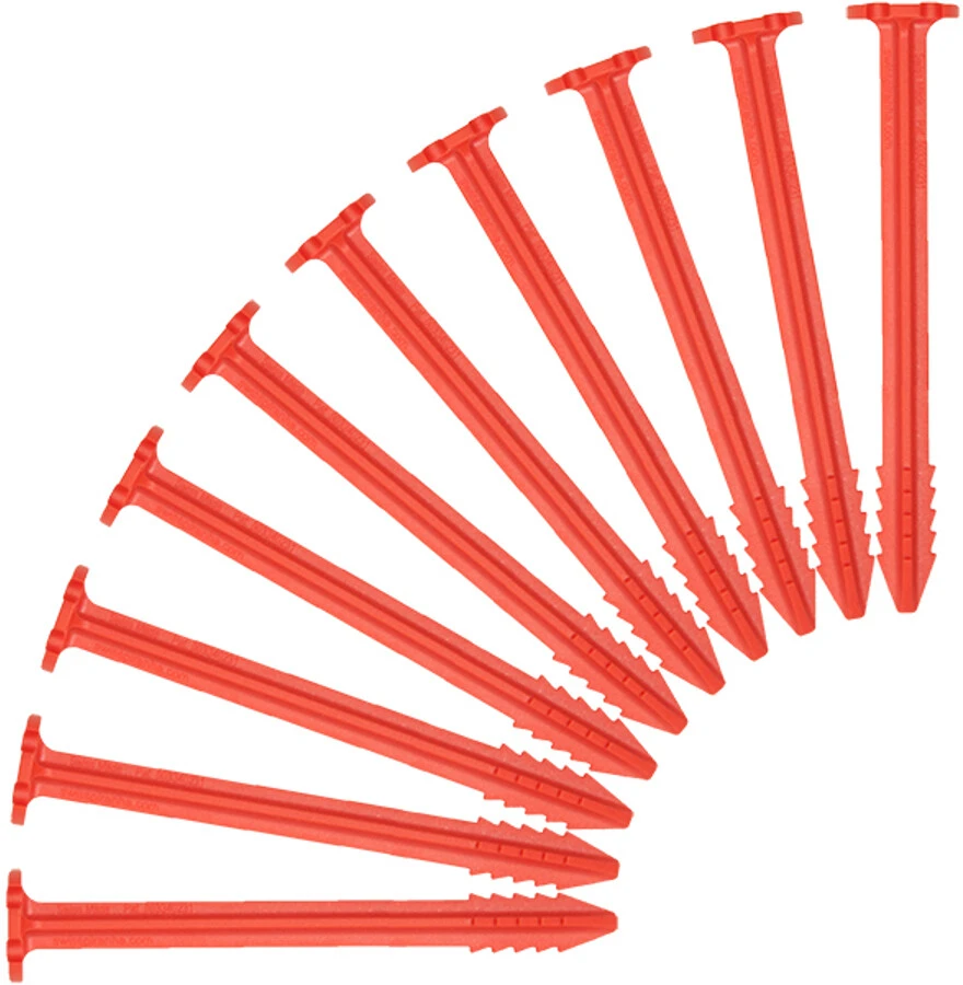 SwissPiranha RT120 Tent Pegs 10-Pieces, Rood 1 SwissPiranha RT120 Tent Pegs 10-Pieces, Rood