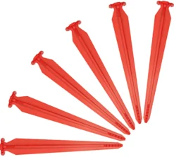 SwissPiranha RT220 Tent Pegs 6-Pieces, Rood