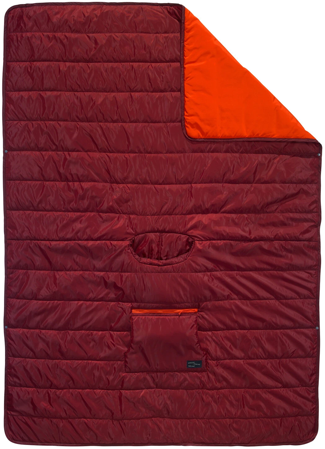 Therm-a-Rest Honcho Poncho Blanket, Rood/oranje 1 Therm-a-Rest Honcho Poncho Blanket, Rood/oranje