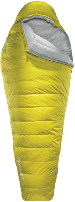Therm-a-Rest Parsec 32F/0C Sleeping Bag Regular, Geel/grijs