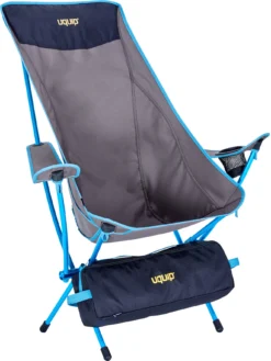 Uquip Infinity Lounger Vouwstoel, Grijs/blauw